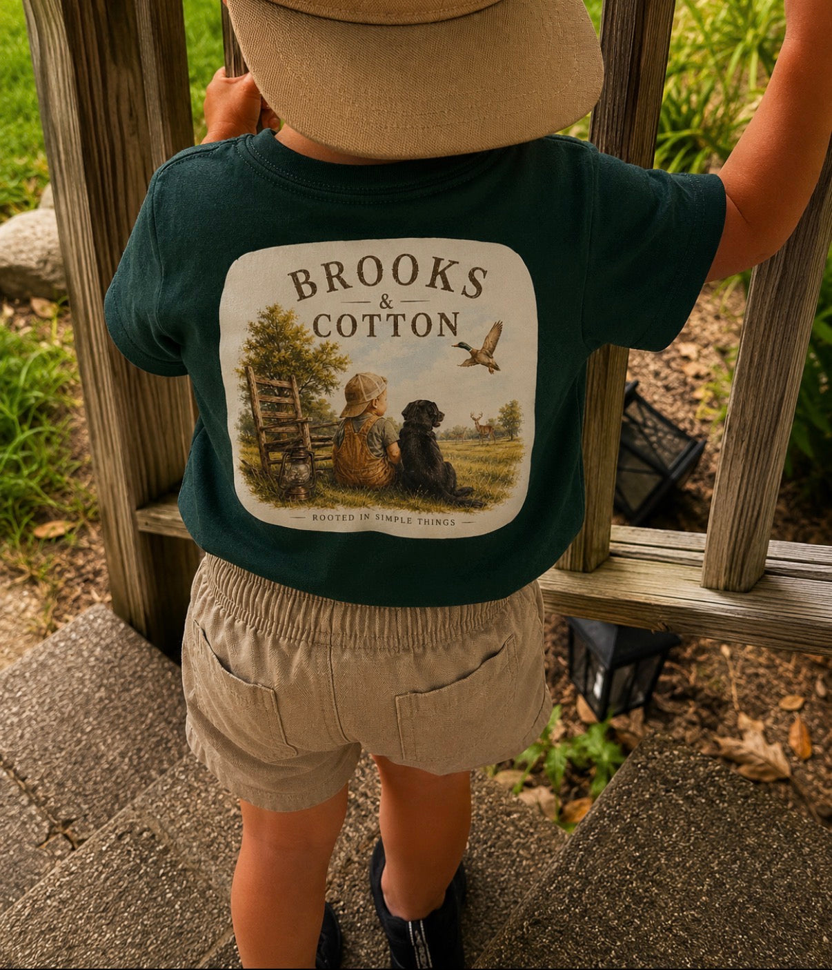 Brooks & Cotton tshirt rooted in simple things