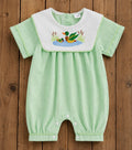 Duck smocked romper