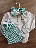 Duck gingham pant set