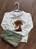 Chocolate lab long sleeve Duck set