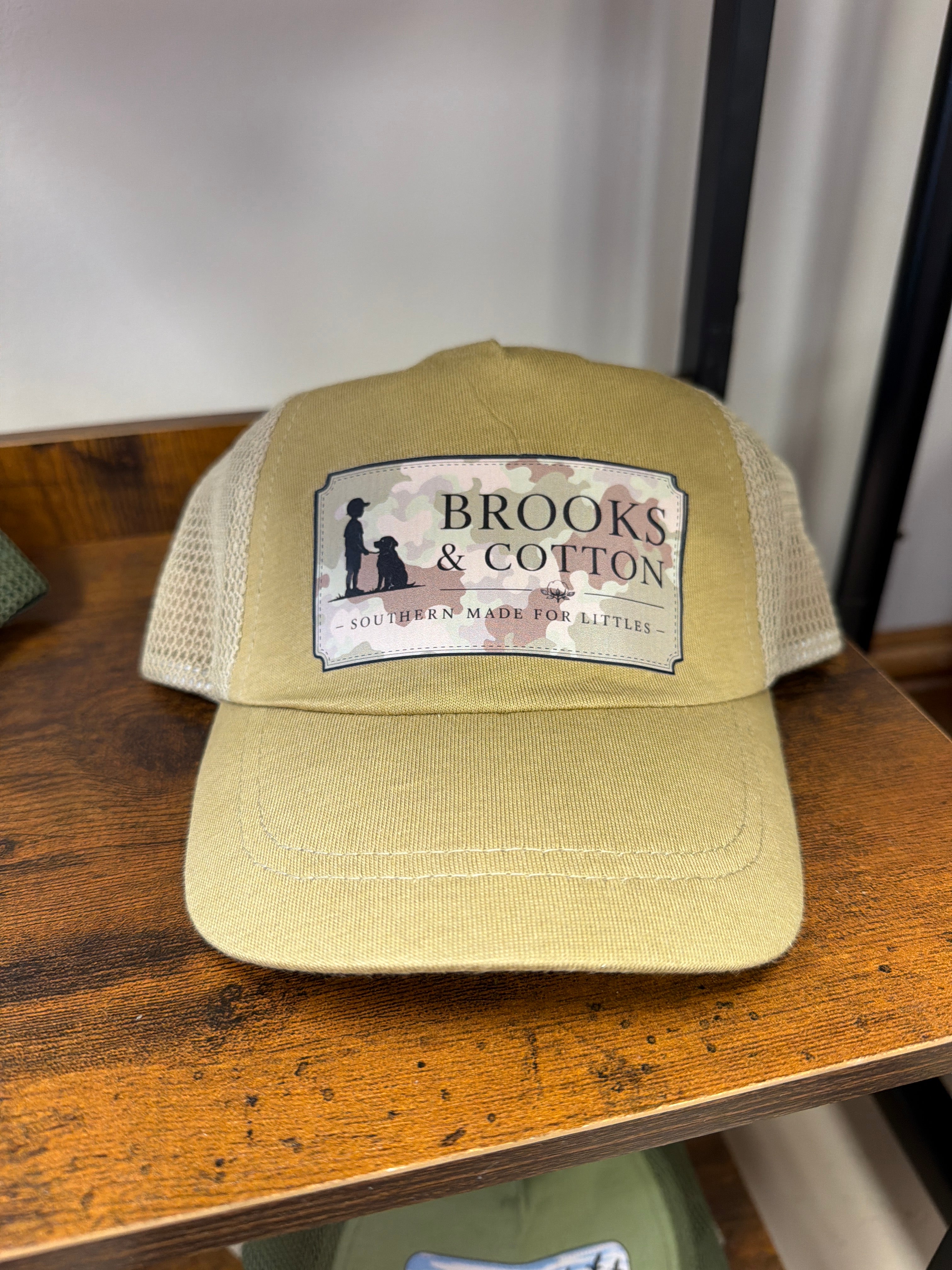 Brooks & Cotton Camo Infant Hat-tan