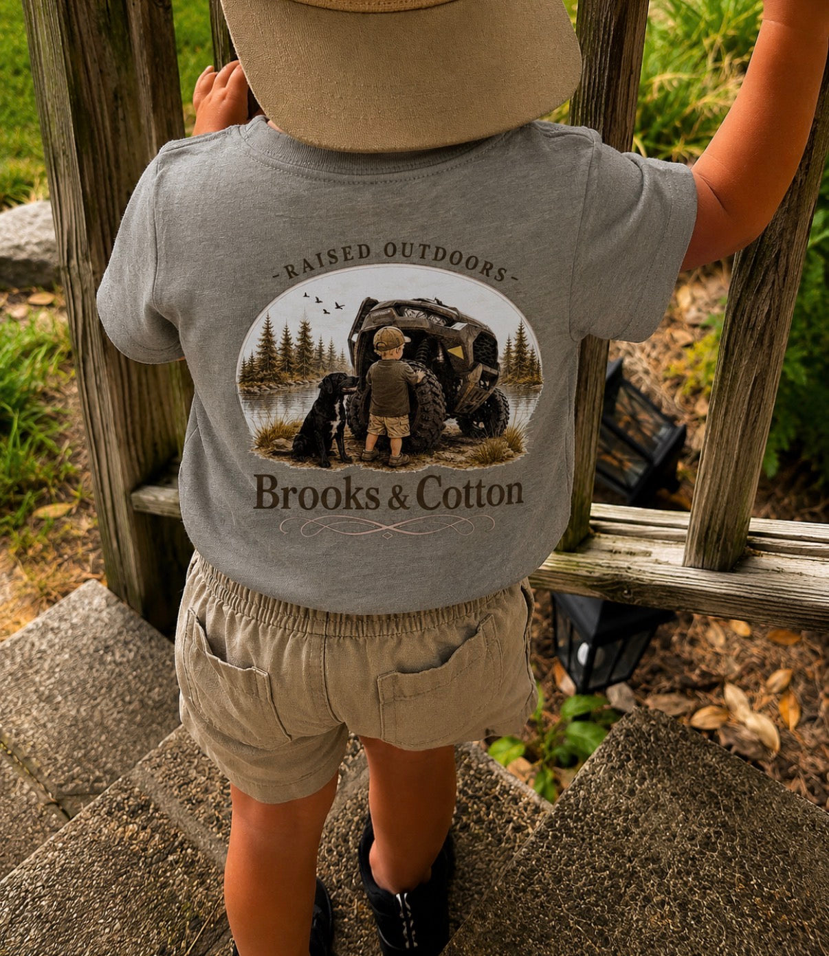 Brooks & Cotton tshirt Raised Outdoors