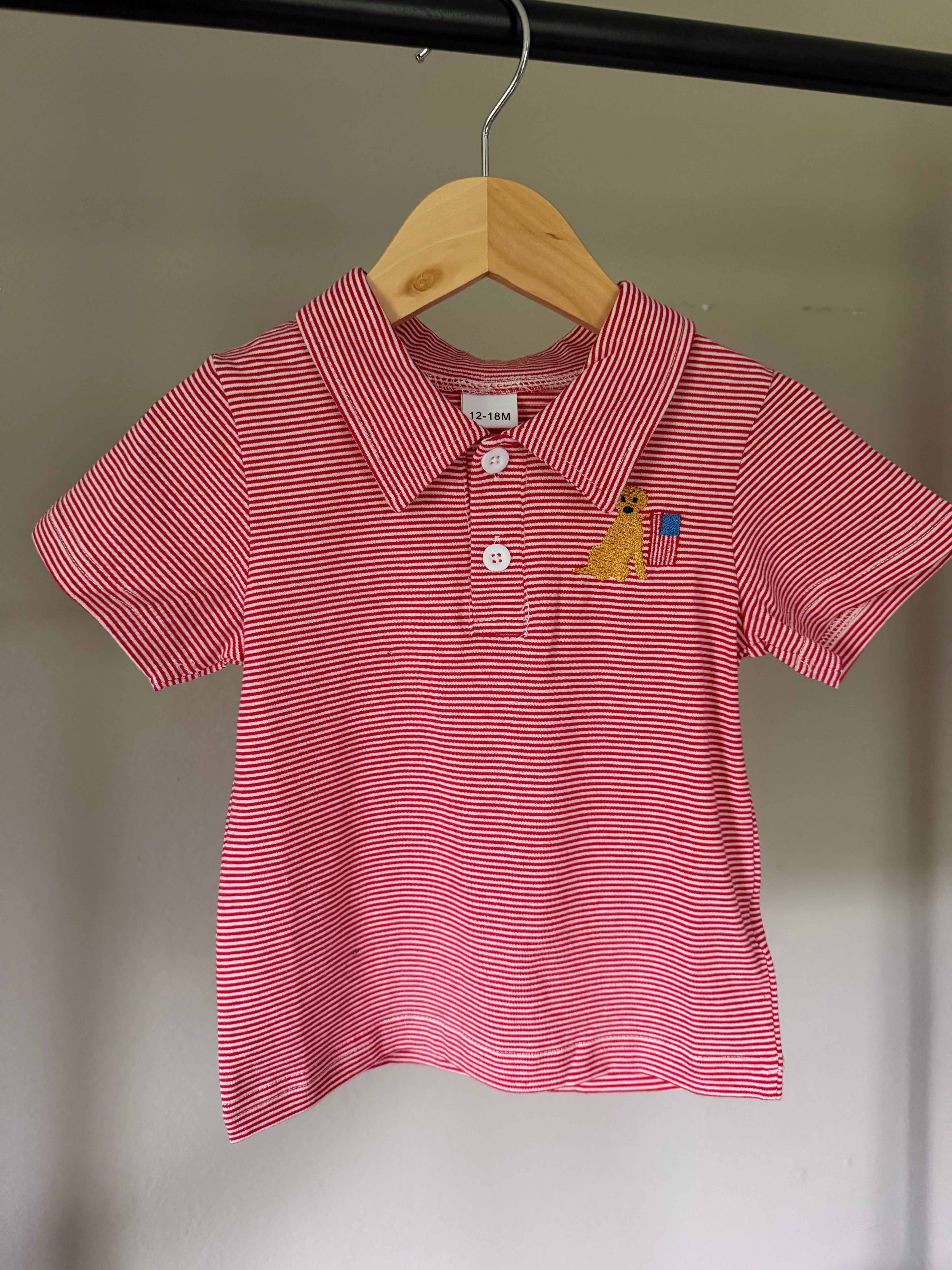 Patriotic Boy Polo