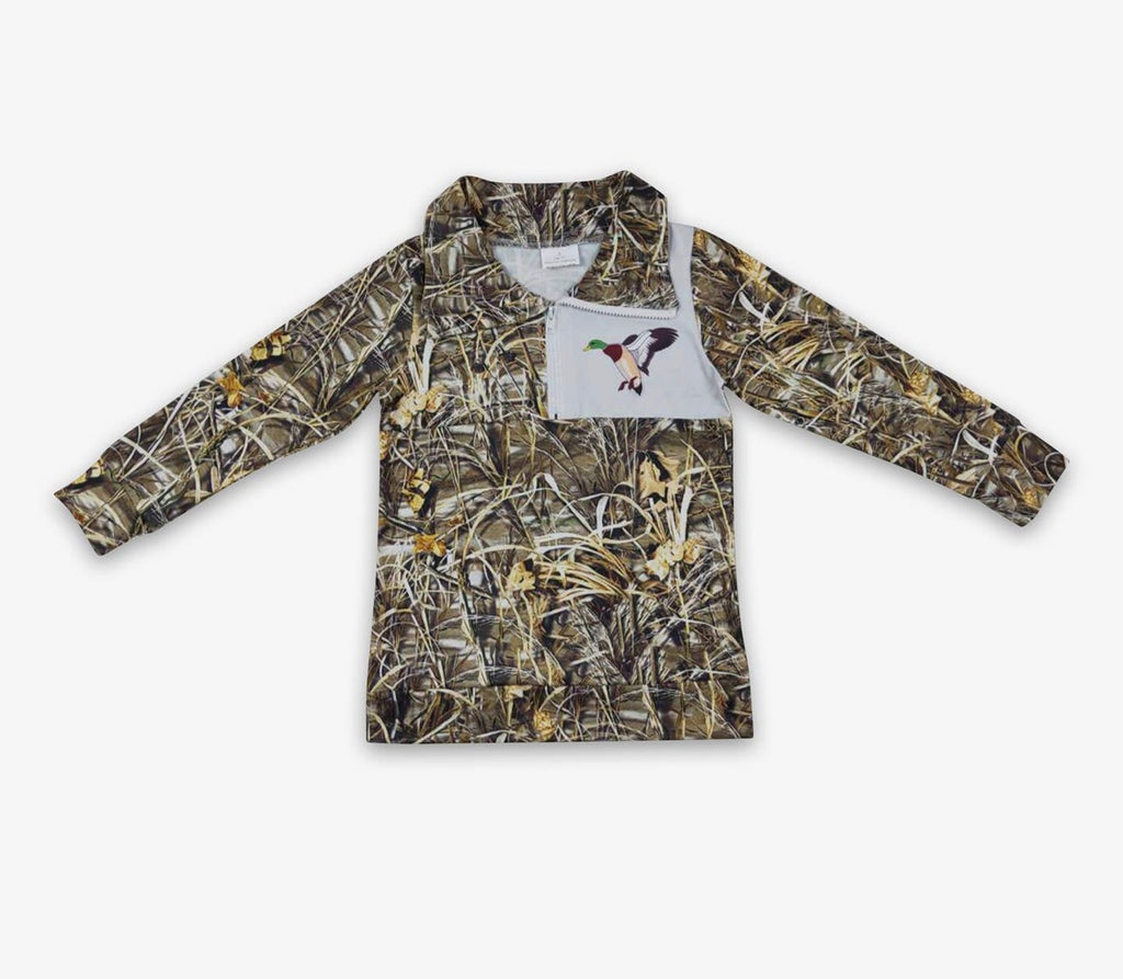 Camo duck pullover