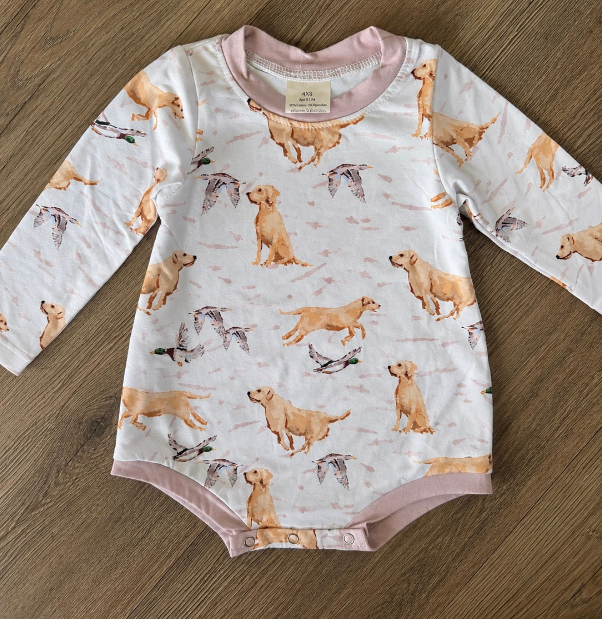 Duck lab one sleeve onesie