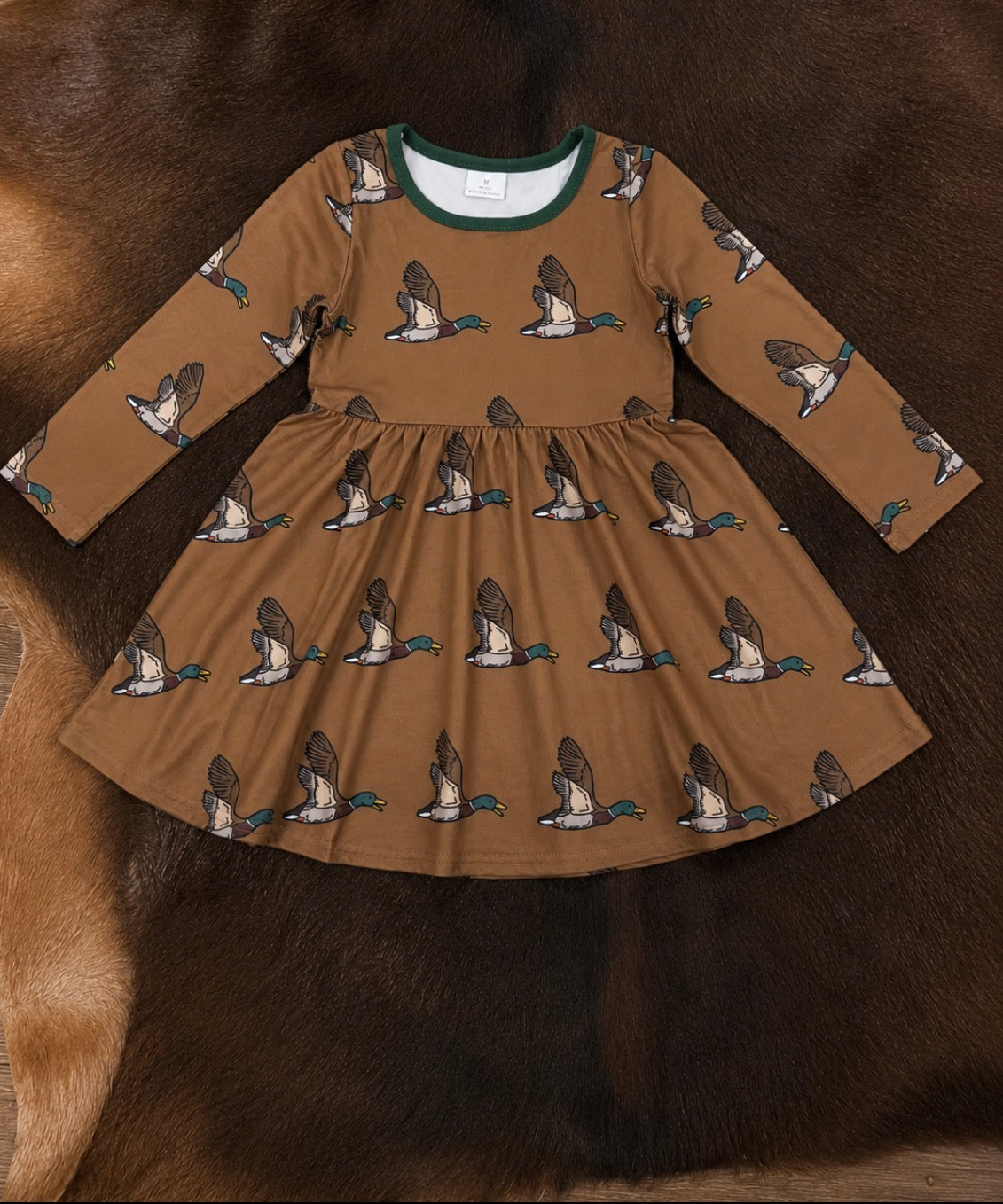 Duck long sleeve dress