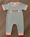 Dog pumpkin romper