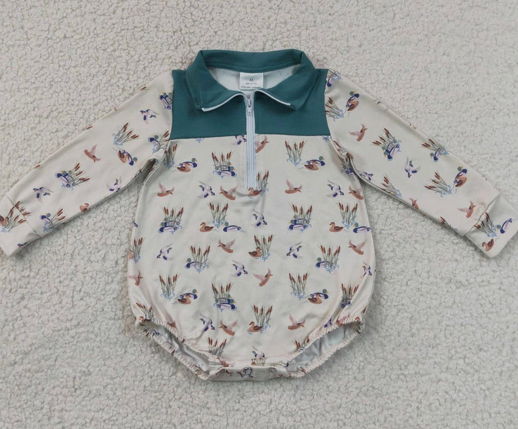 Duck romper long sleeve