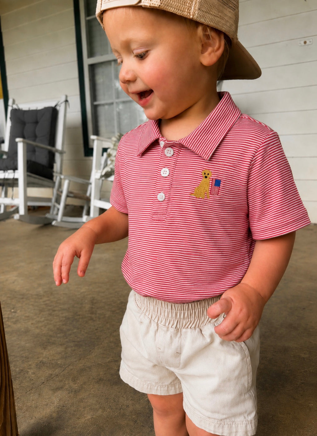 Patriotic Boy Polo