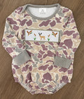 Long sleeve camo bubble duck and deer