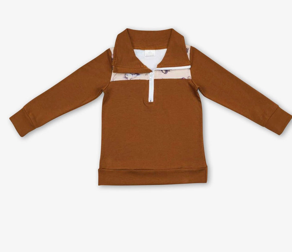 Padded duck pullover