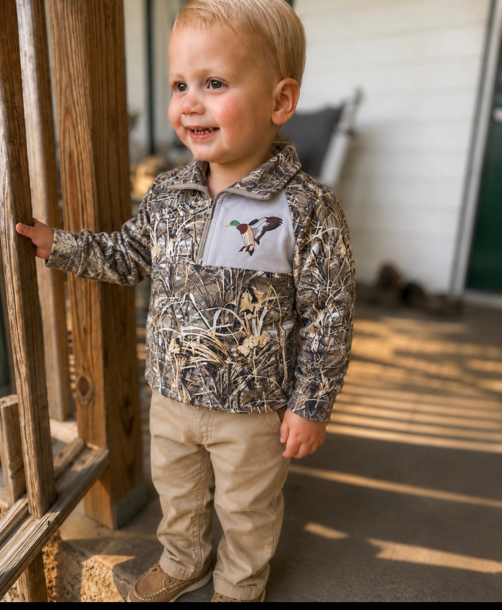 Camo duck pullover