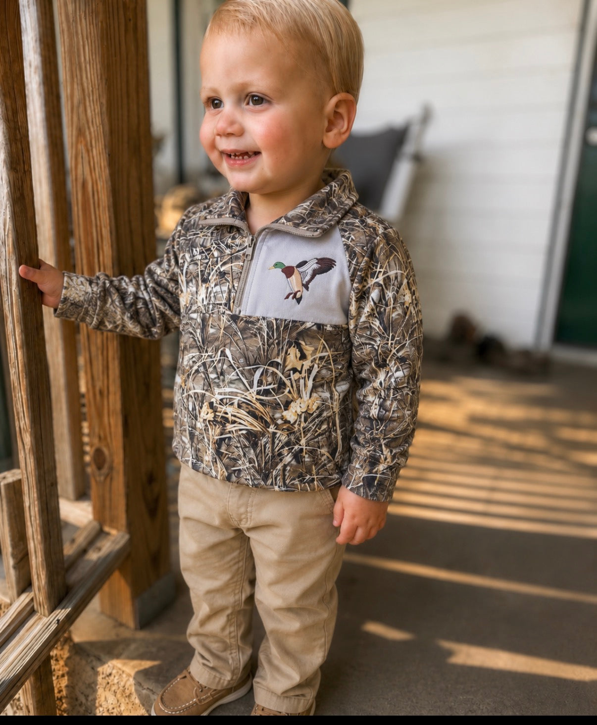 Camo duck pullover