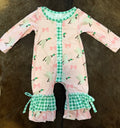 Girls duck romper
