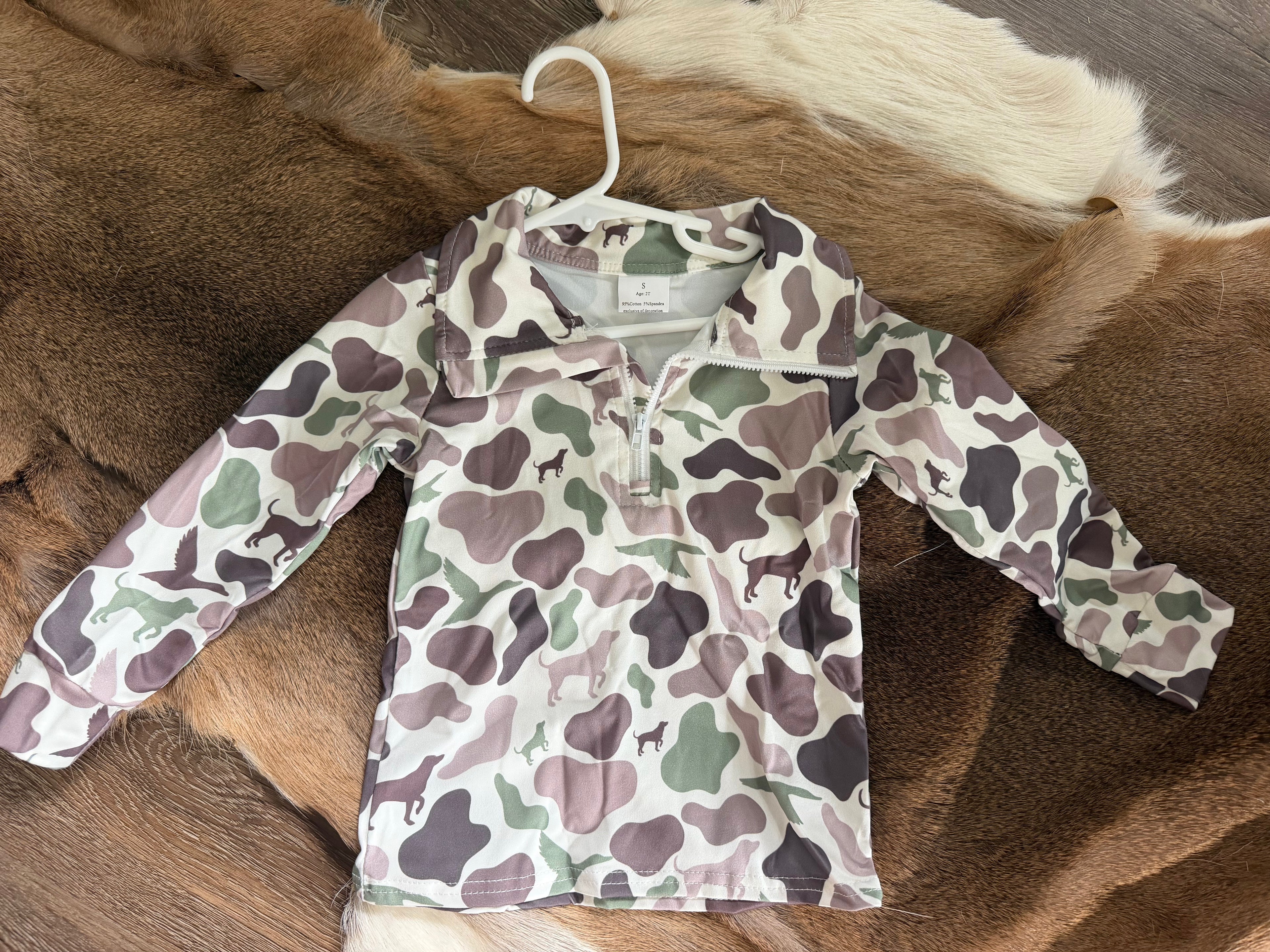 Camo lab pullover