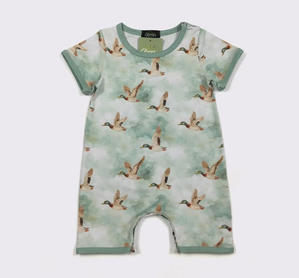 Cloudy Duck Boy Romper