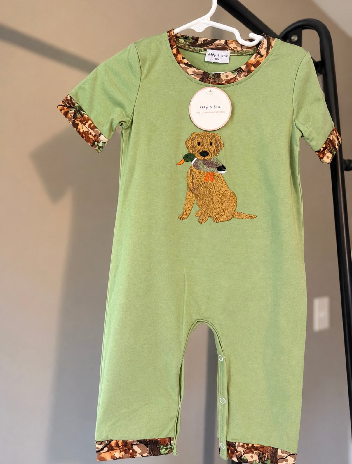 Abby & Evie dog duck romper