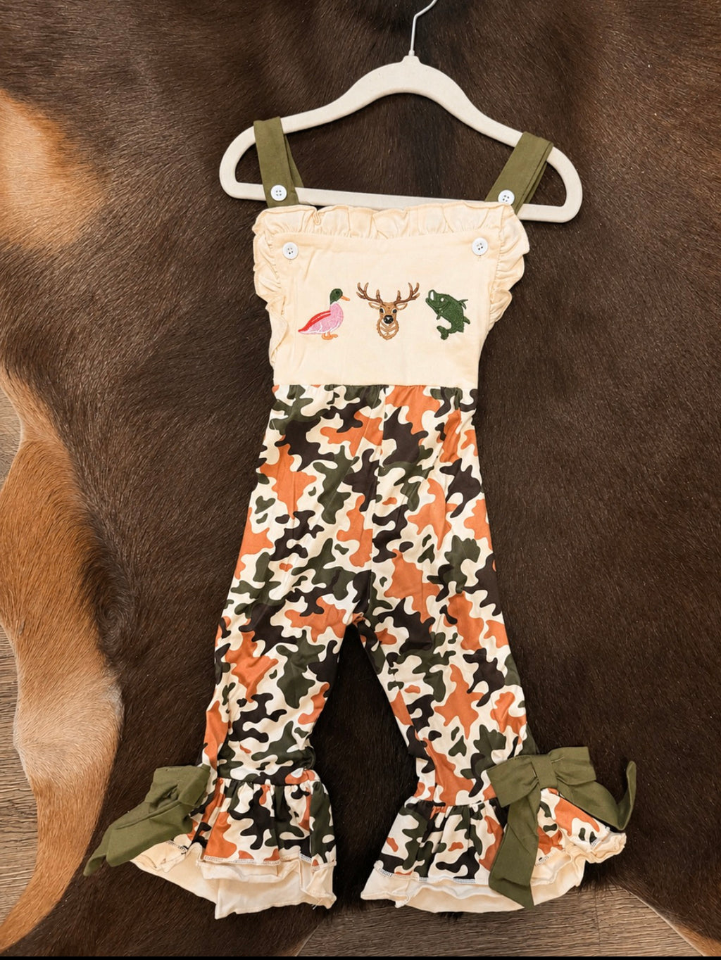 Girls camo romper