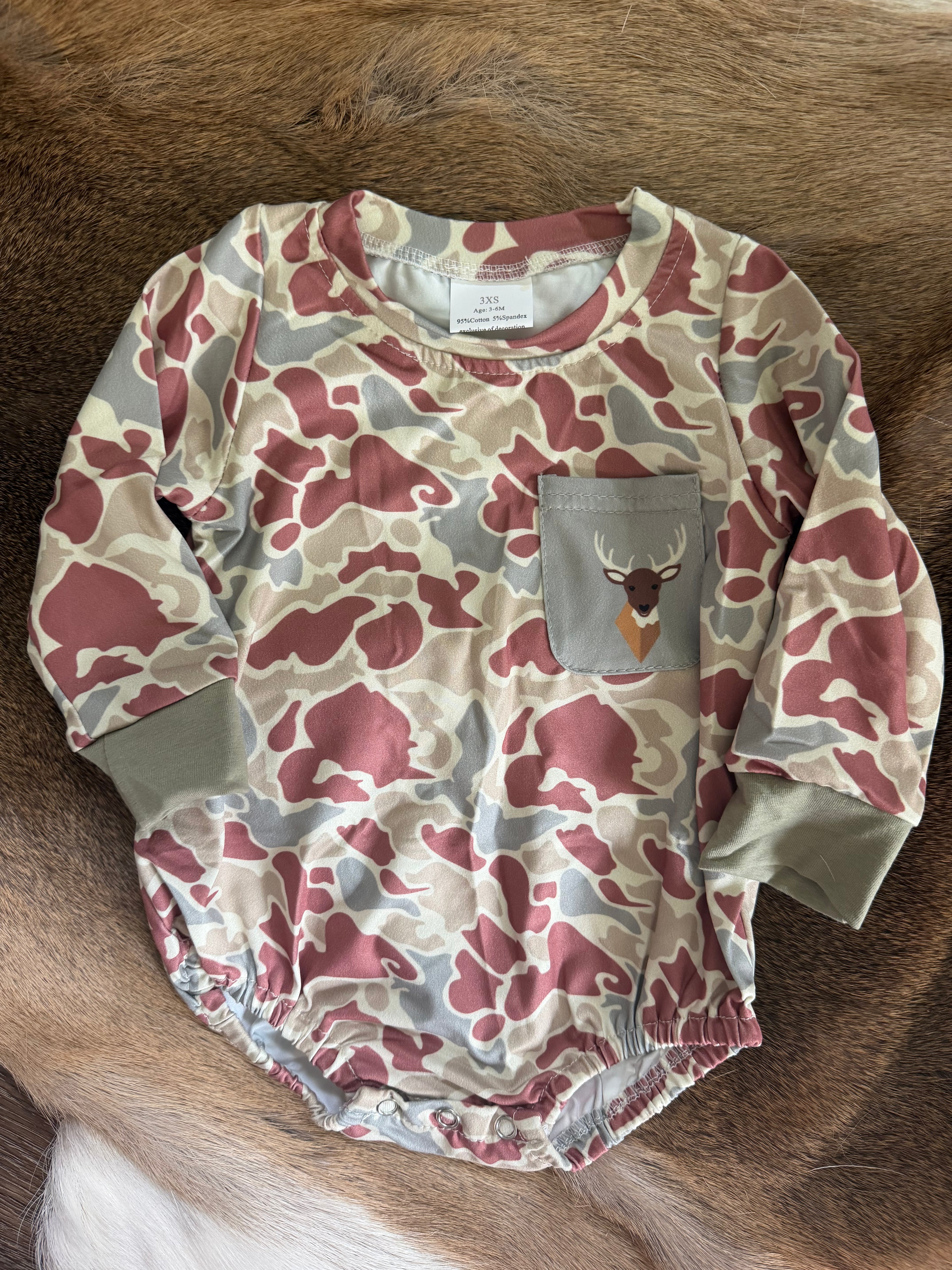 Camo deer heard bubble