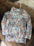Blue camo pullover