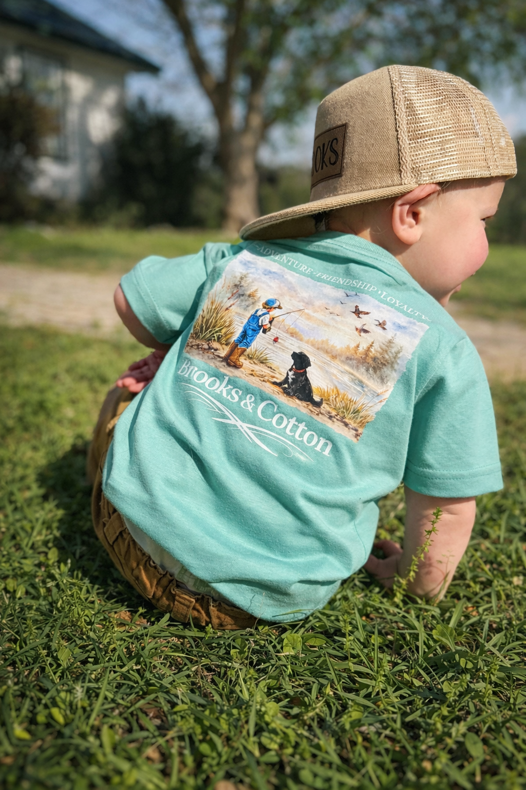 Brooks & Cotton Tshirt- Saltwater