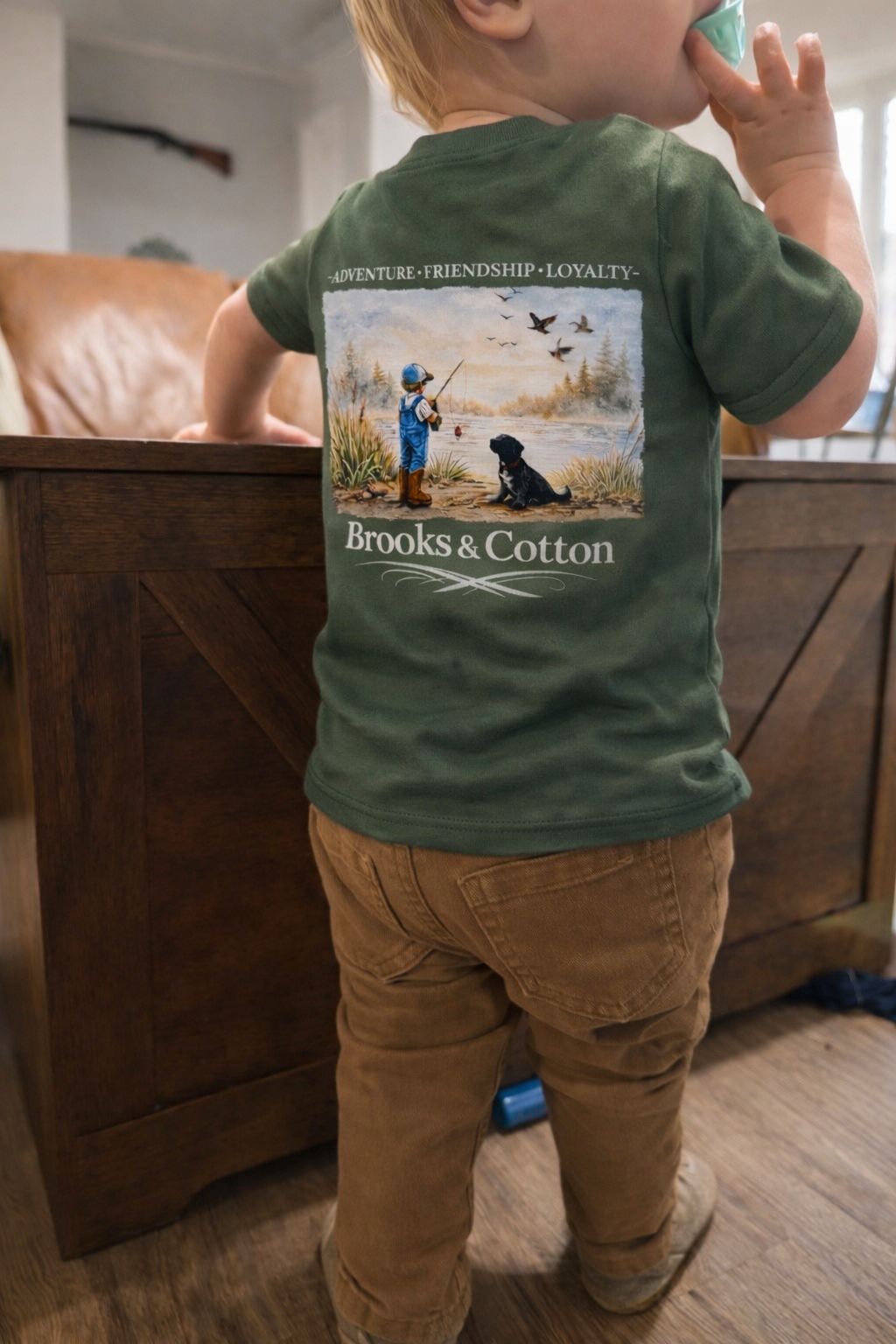 Brooks & Cotton Tshirt- Military Green